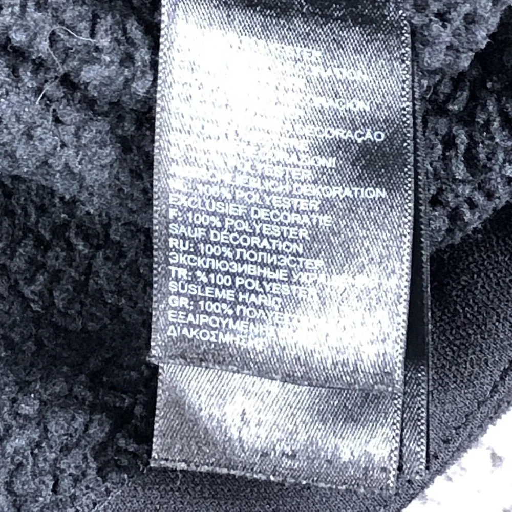 The North Face Jacket Mens‎ Medium Black Fleece Full Zip Pockets Outdoor